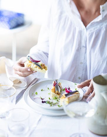 Sardines sur focaccias