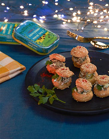 Petits choux de Noël aux sardines thym citron & poivre Timut