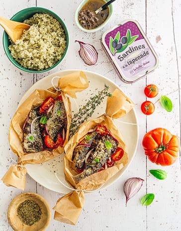 Papillotes de Sardines à la tapenade