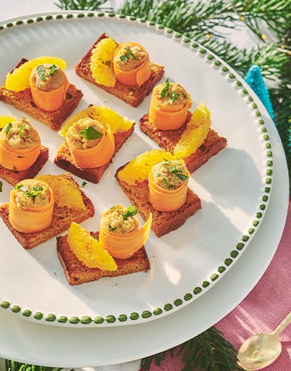 mille-feuille de carotte à la crème de sardine recette la belle-iloise