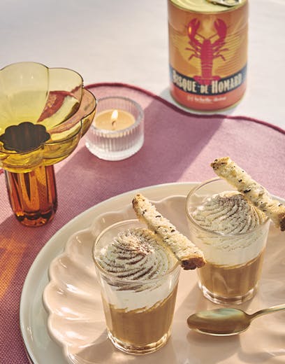 cappucci de homard recette la belle-iloise