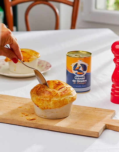 recette feuilleté de moules aux pleurotes la belle-iloise