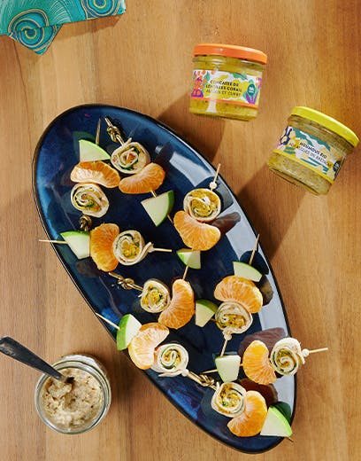 recette mini-brochettes festives la belle-iloise