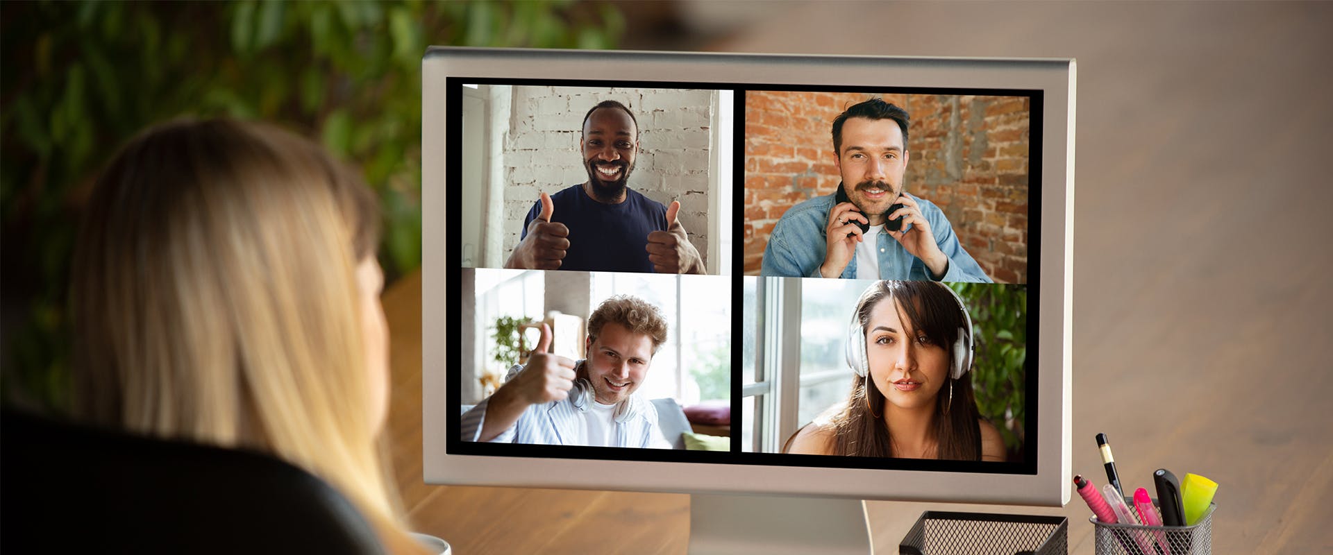 People on online meeting on LCD screen - Image for post How we use Discord for business purpose