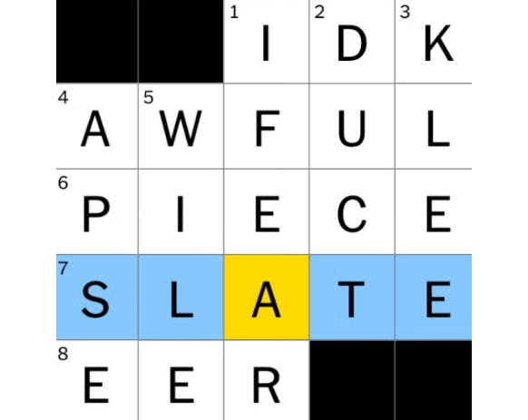 NYT Mini's Answer to Slate Takedown