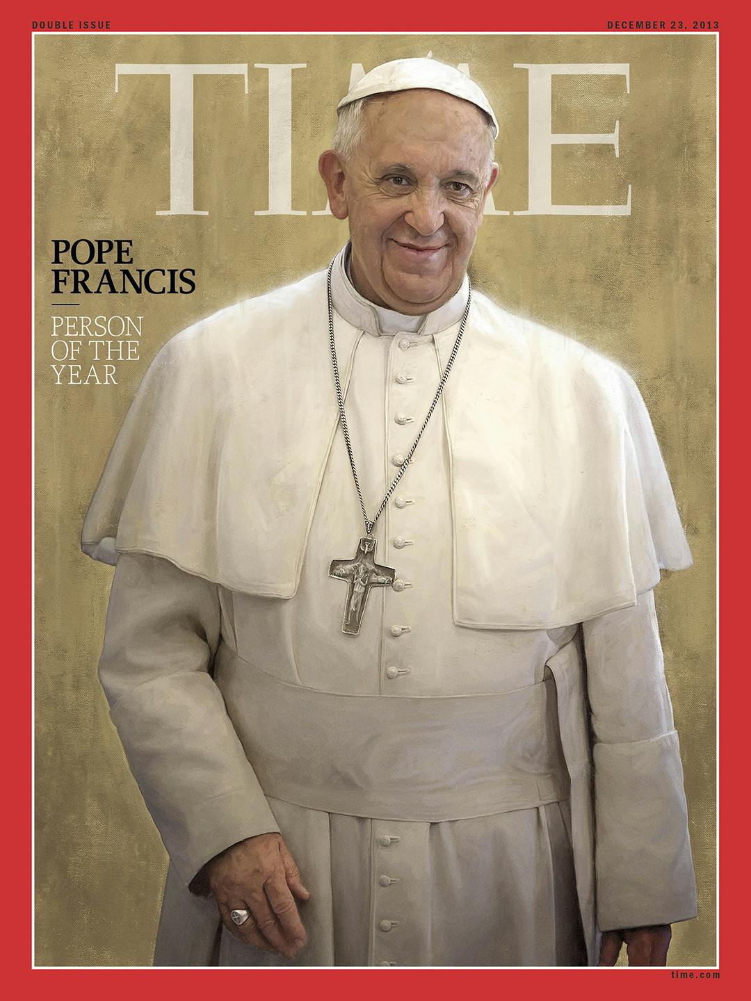A portrait of the pope