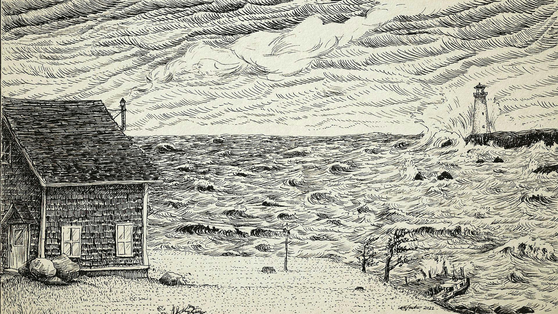 Illustration of Canadian sea