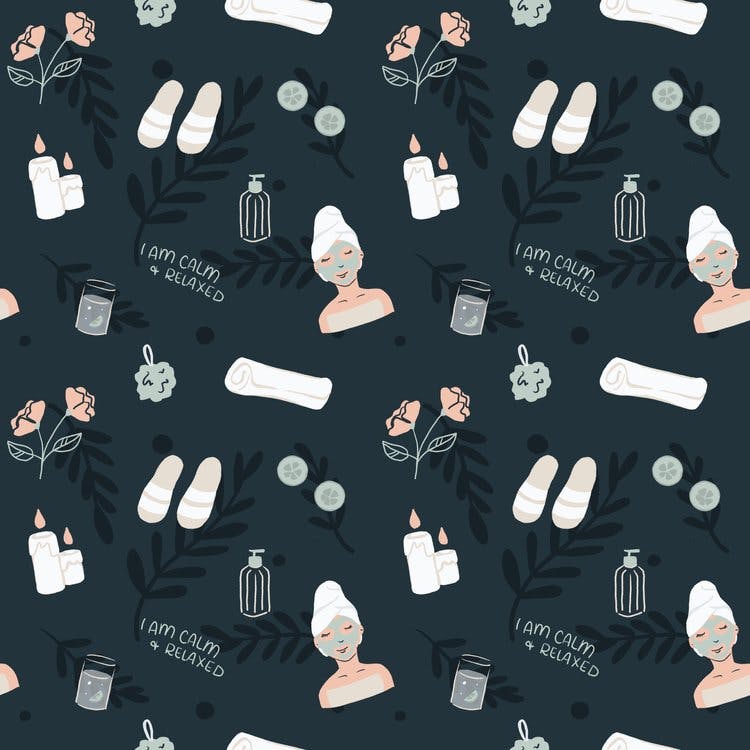 A spa day pattern