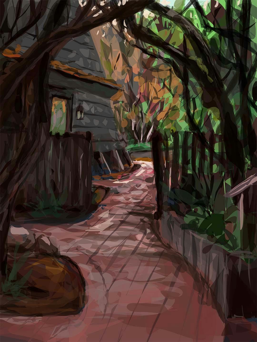 A landscape painting