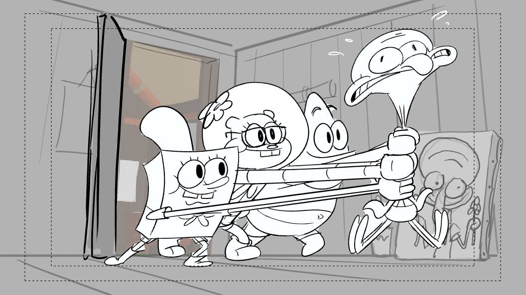 Spongebob storyboard