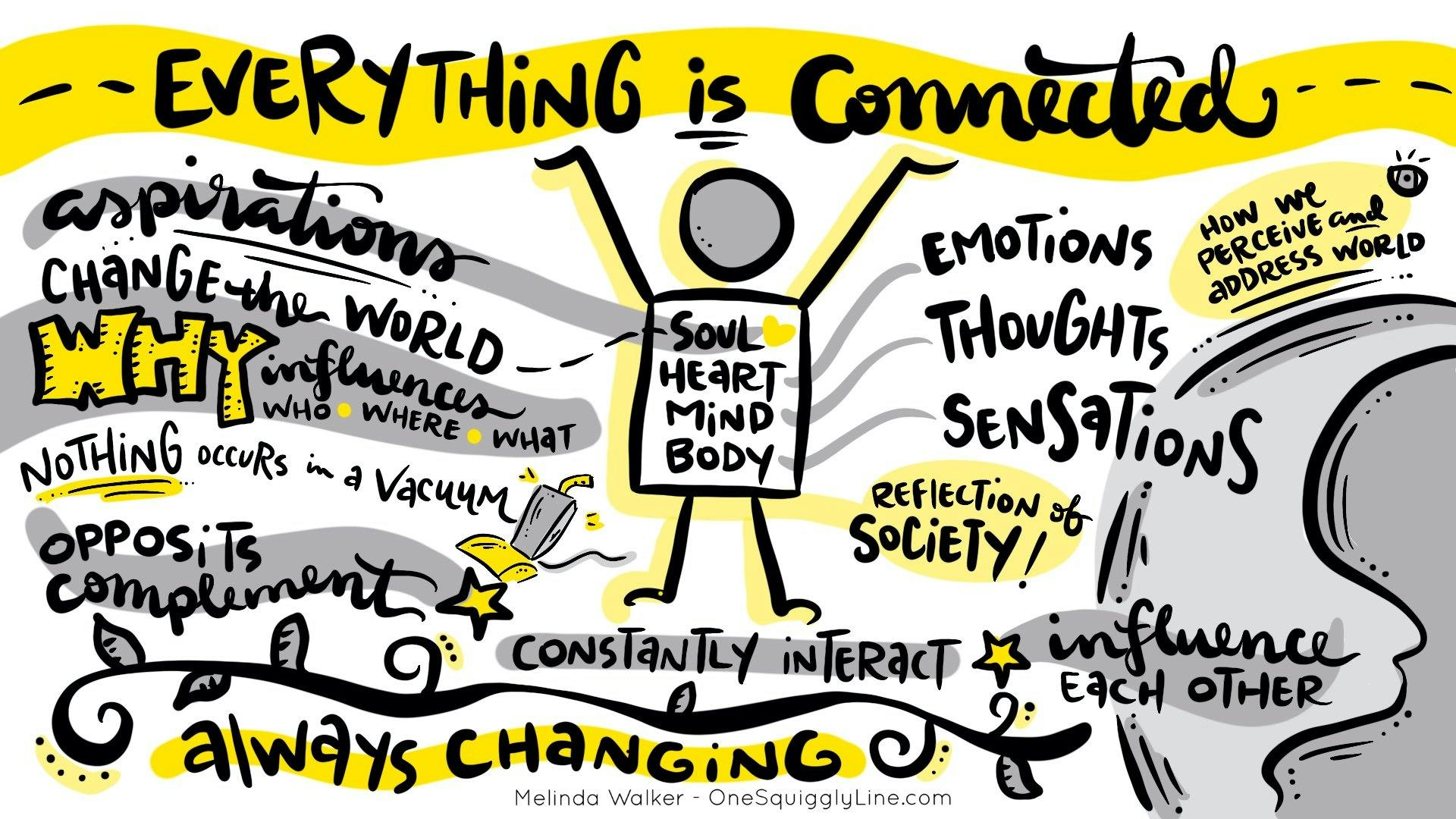 Everything is Connected squiggly line