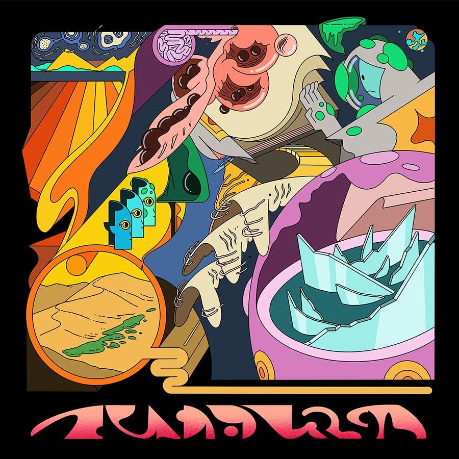 Collage of dune scenes