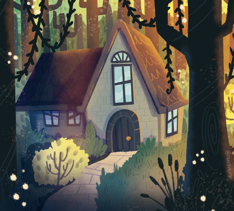 A cottage in the woods