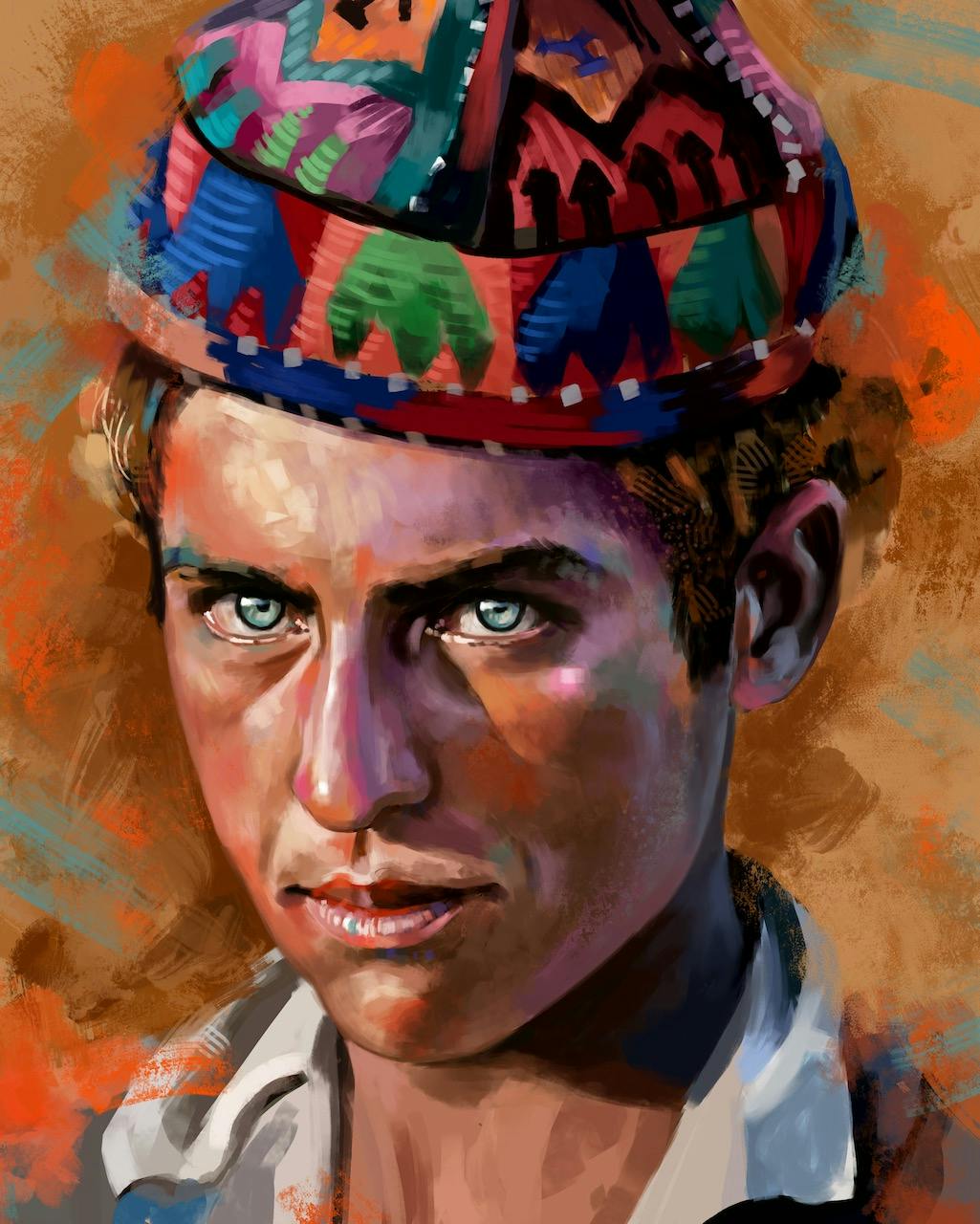 Portrait of an asian man