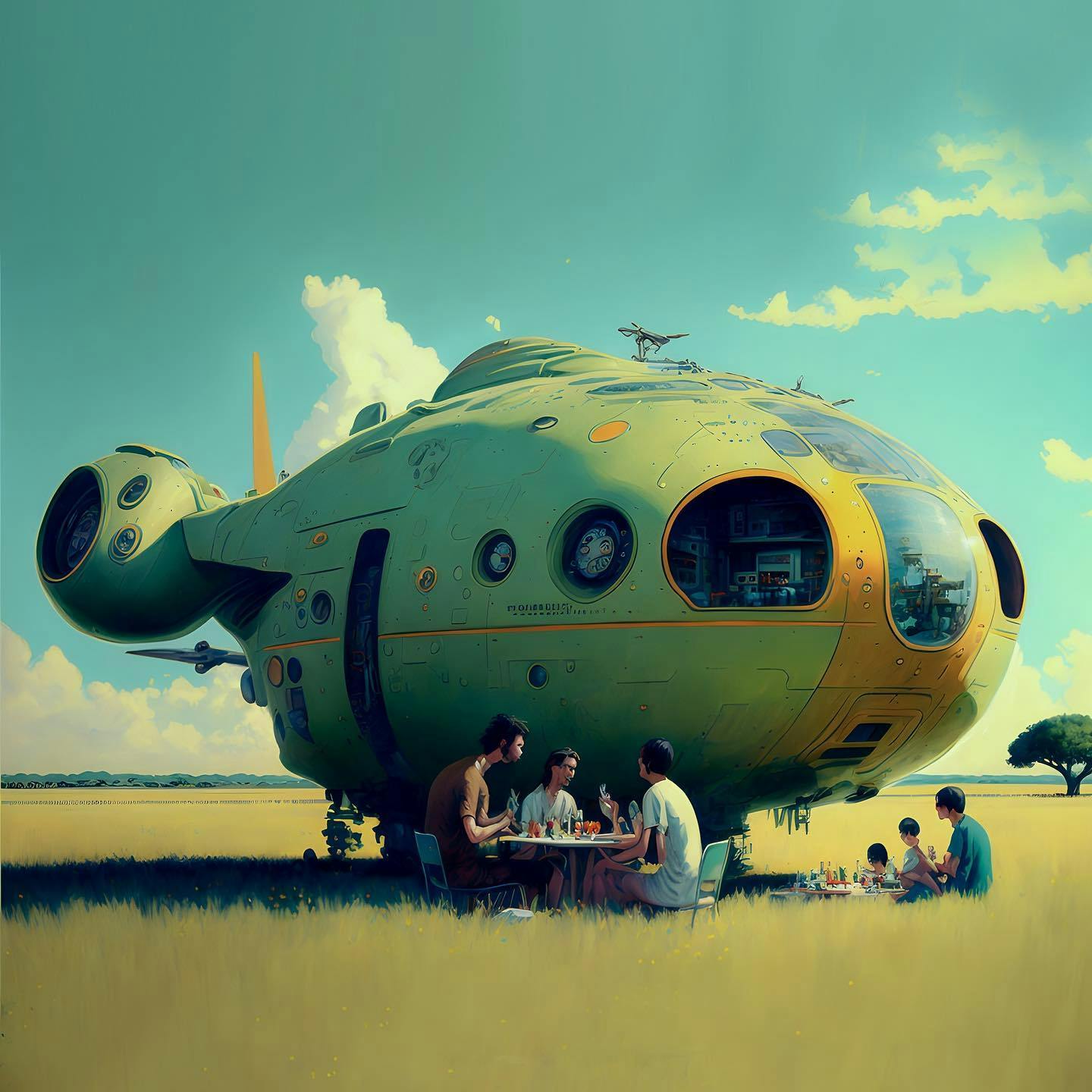 A surreal illustration showing how AI can blend reality with imagination, serving as an engaging visual for what is artificial intelligence with examples in storytelling.