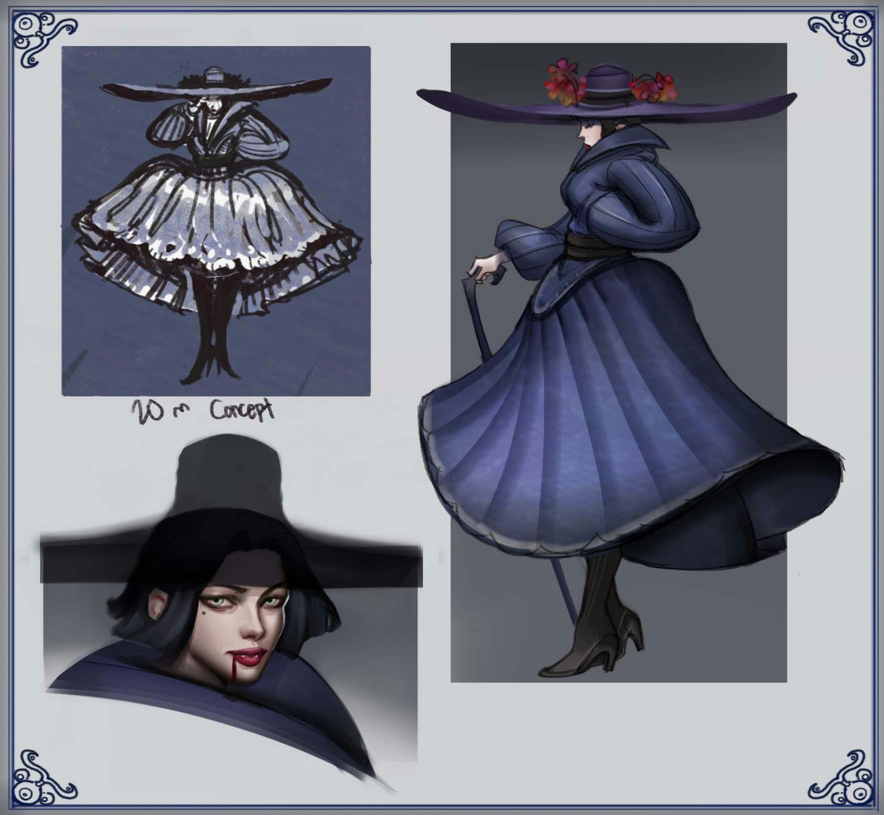 Character concept of a mysterious woman
