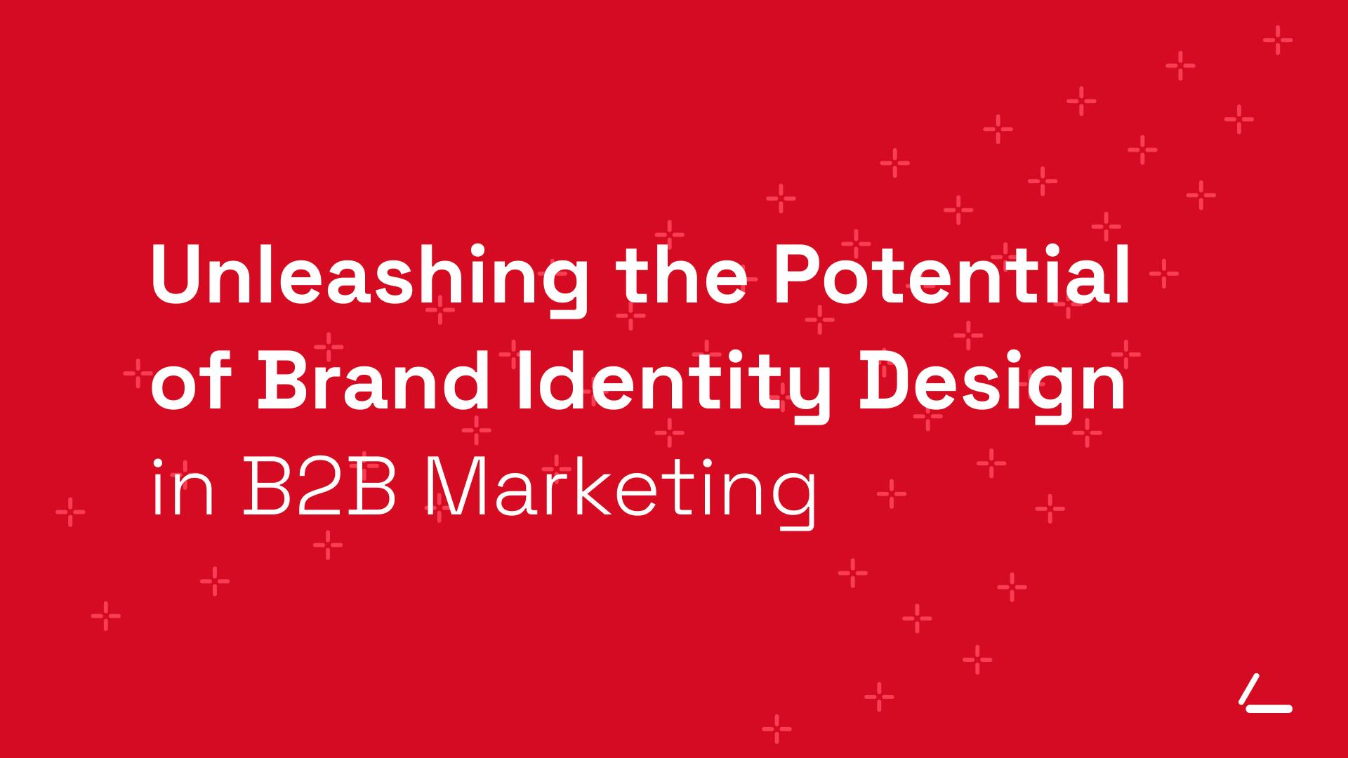 SEO Article Header - Red background with text about Brand Identity Design