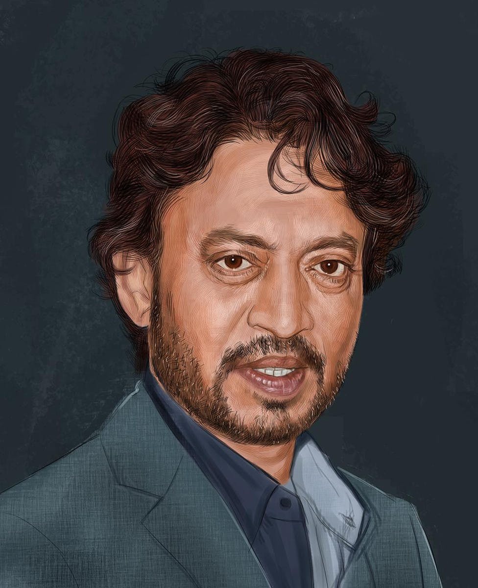 Portrait of Irrfan Khan
