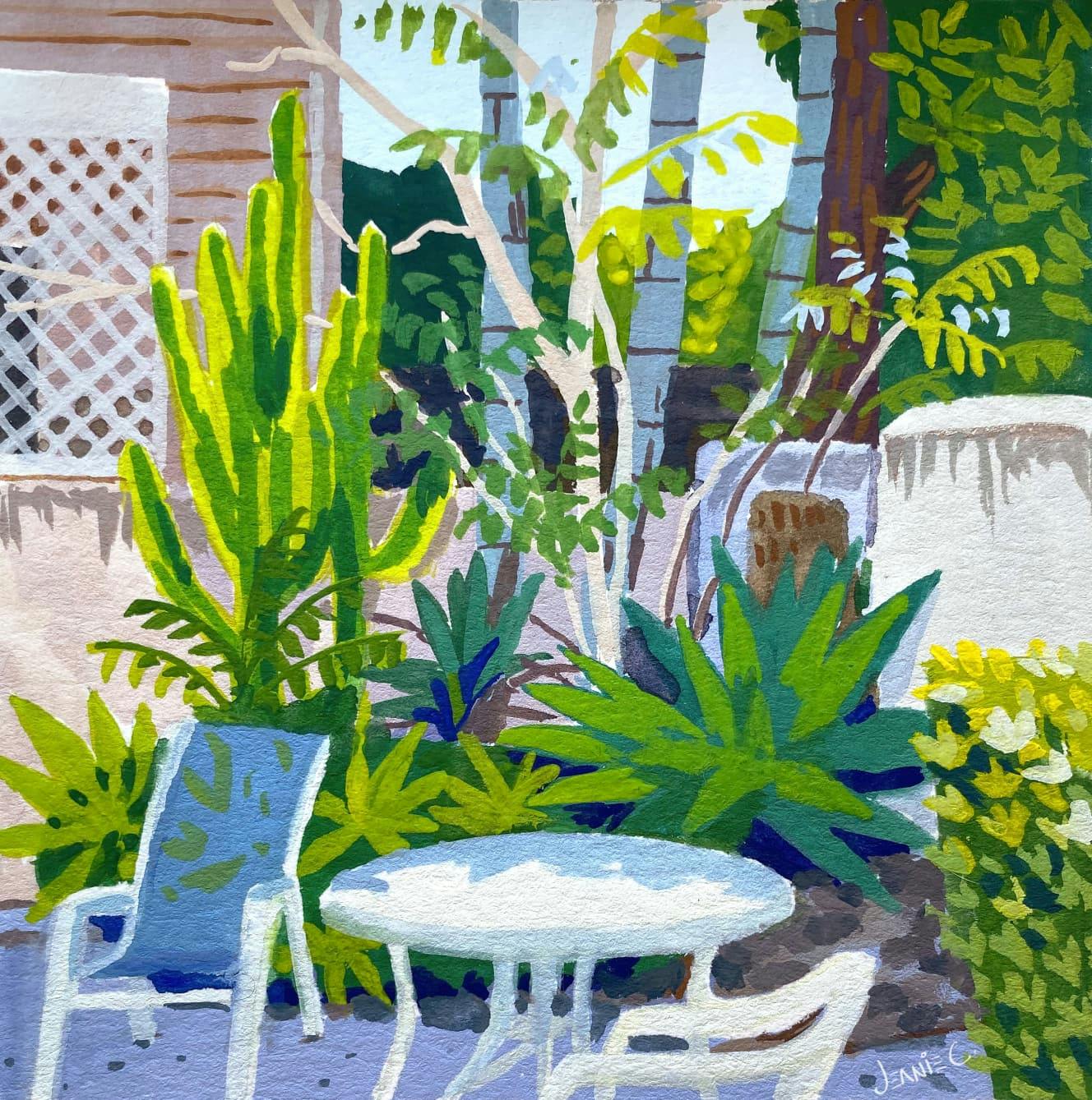 A patio scene