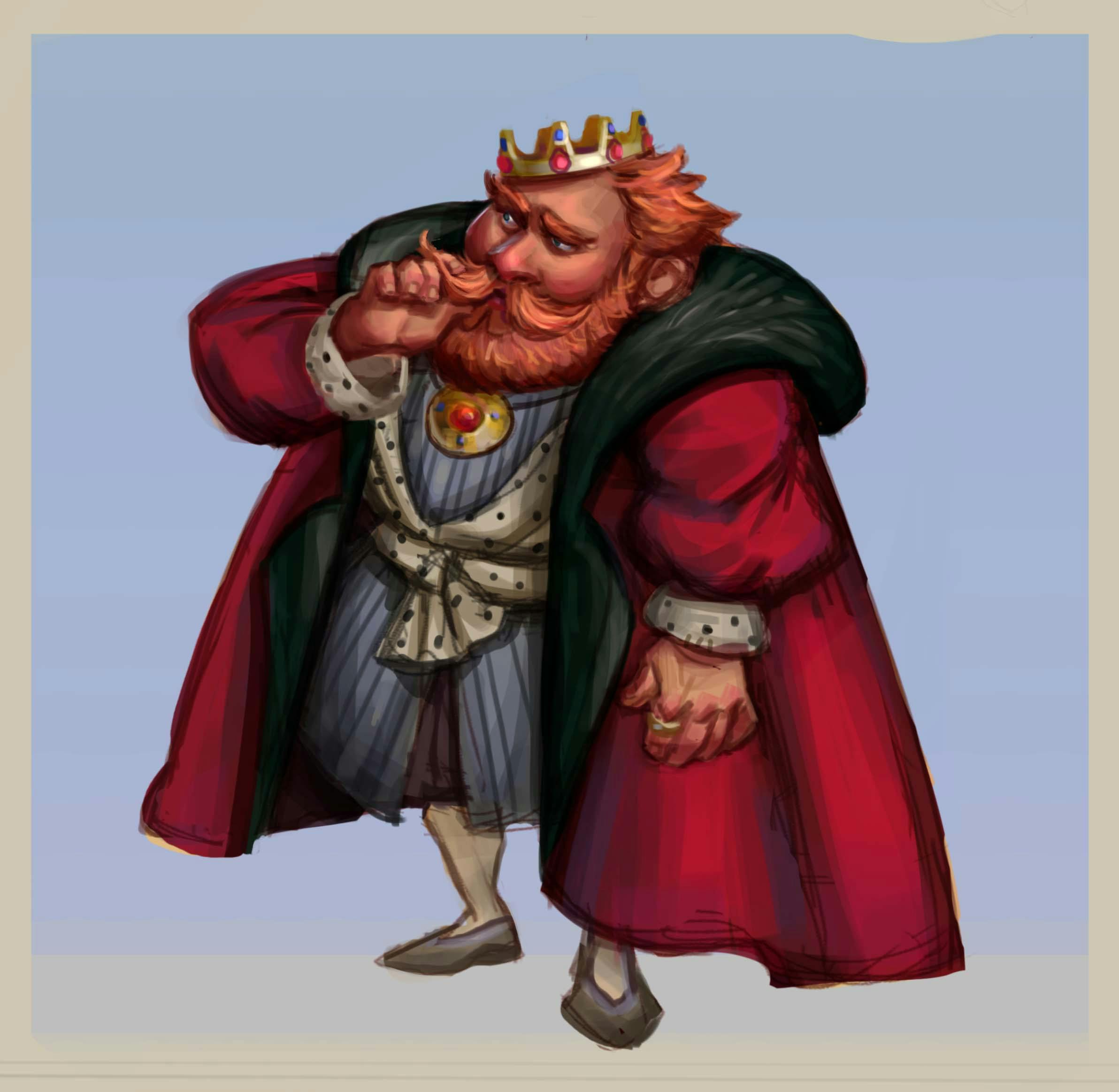 Character concept of a king