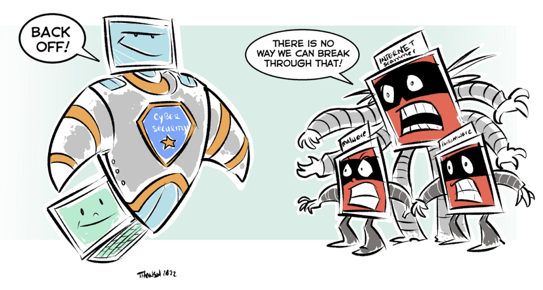 Cyber Security scaring malware