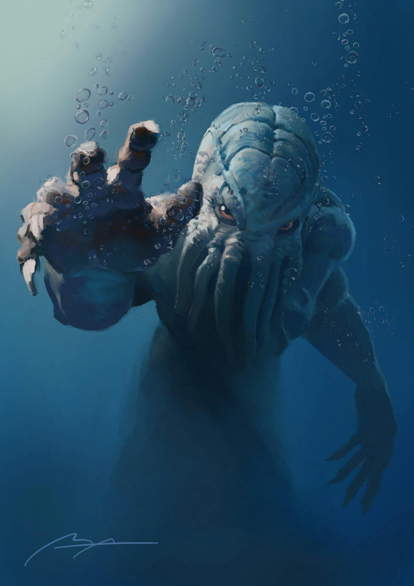 An ocean monster