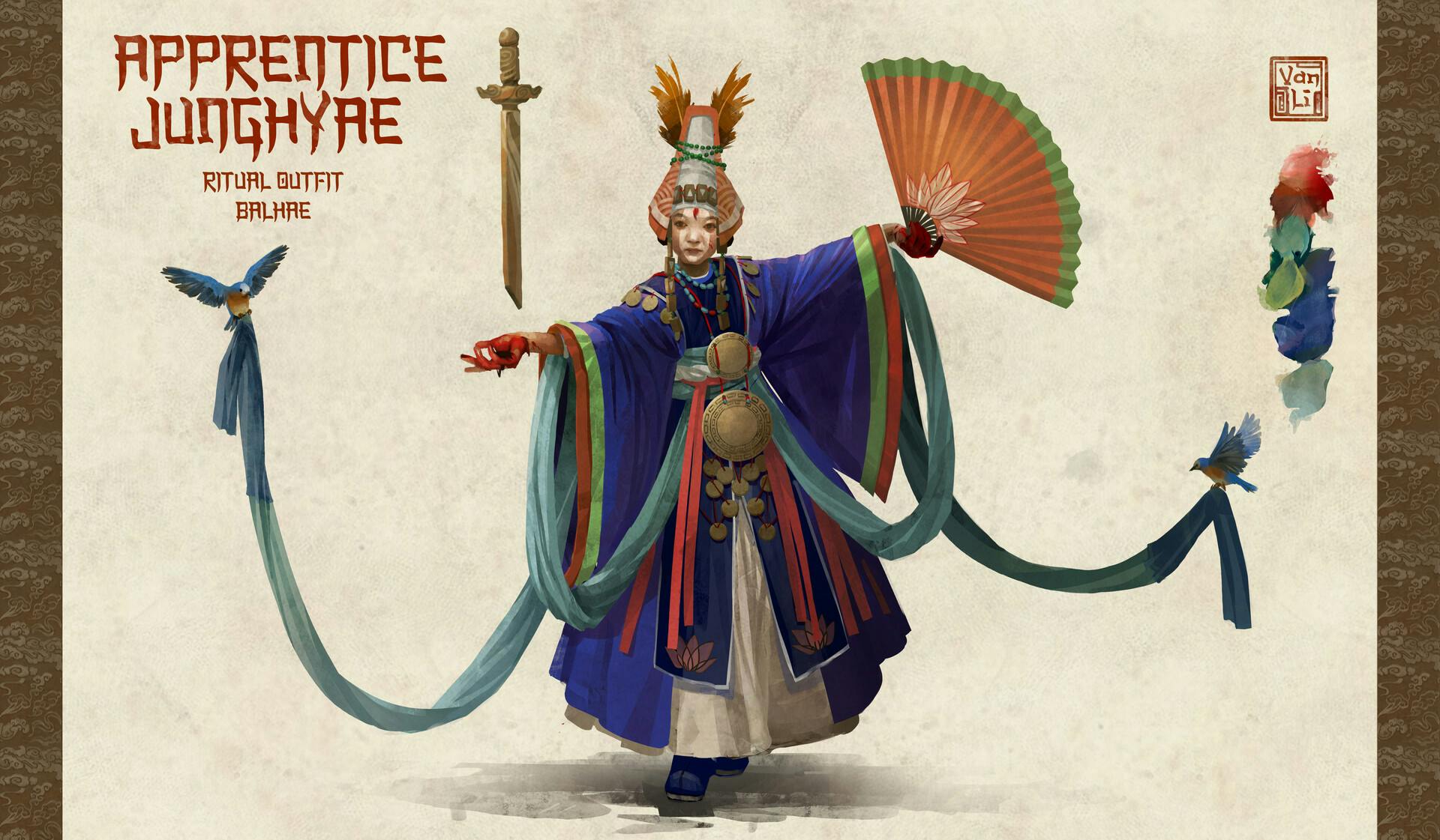 Apprentice Junghyae character design