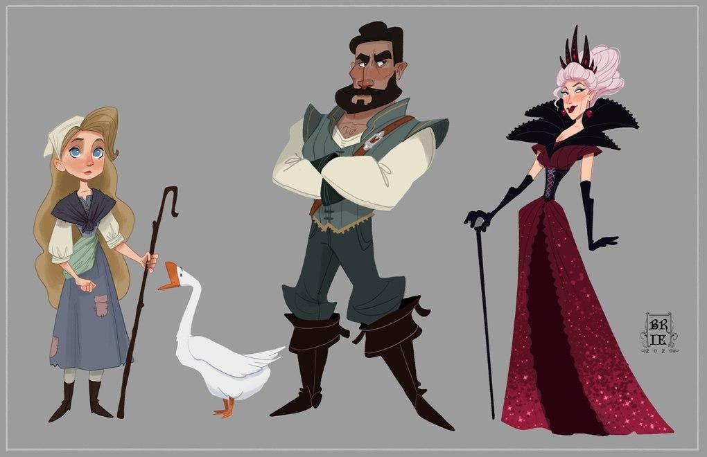 3 character studies from a heroic tale