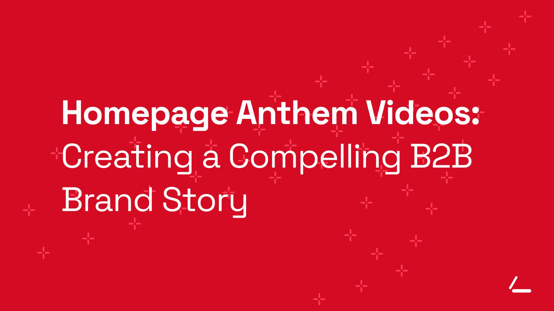 SEO Article Header - Red background with text about Homepage Anthem Videos