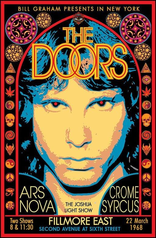 The Doors concert poster