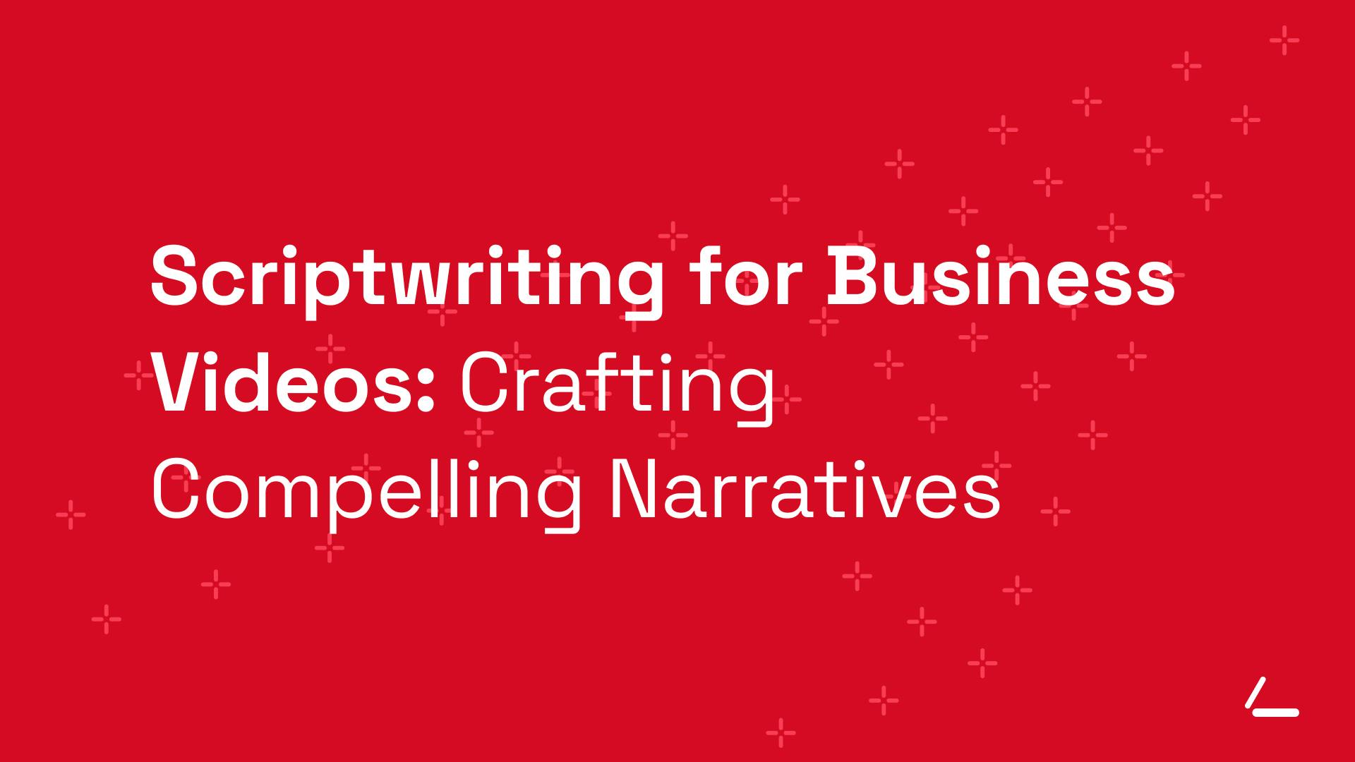 SEO Article Header - Red background with text about Scriptwriting