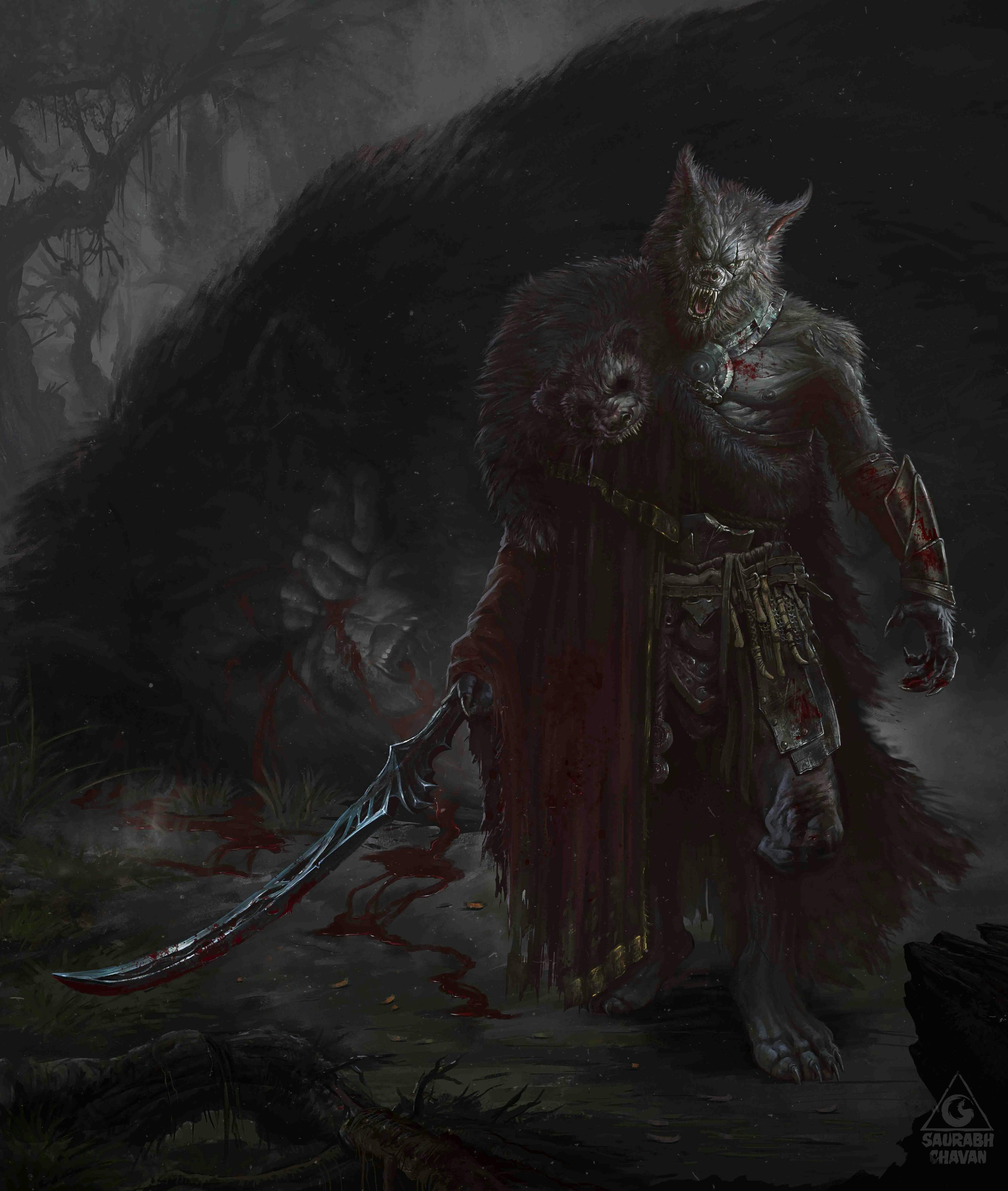 Werewolf just killed a giant bear