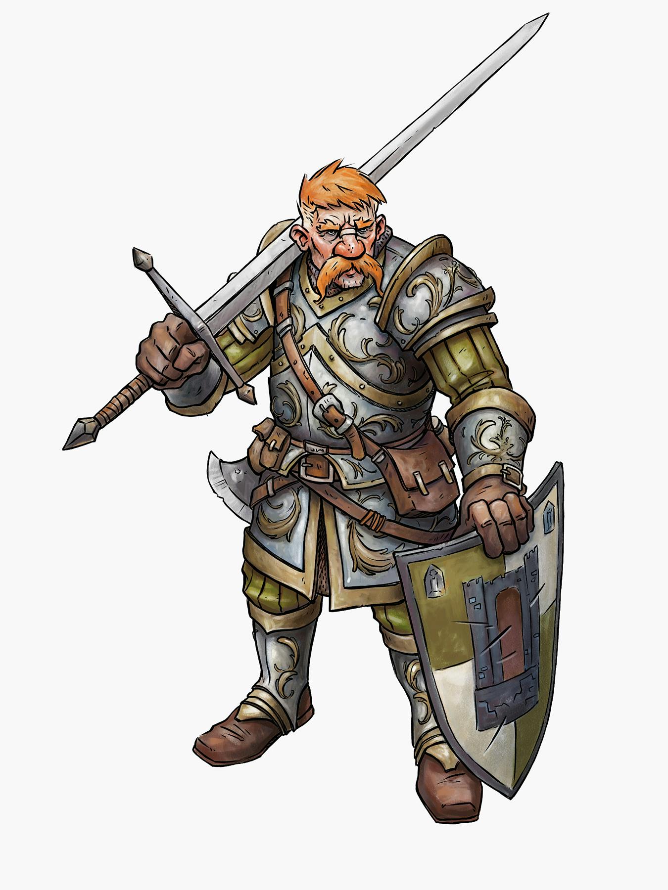 An illustration of a soldier