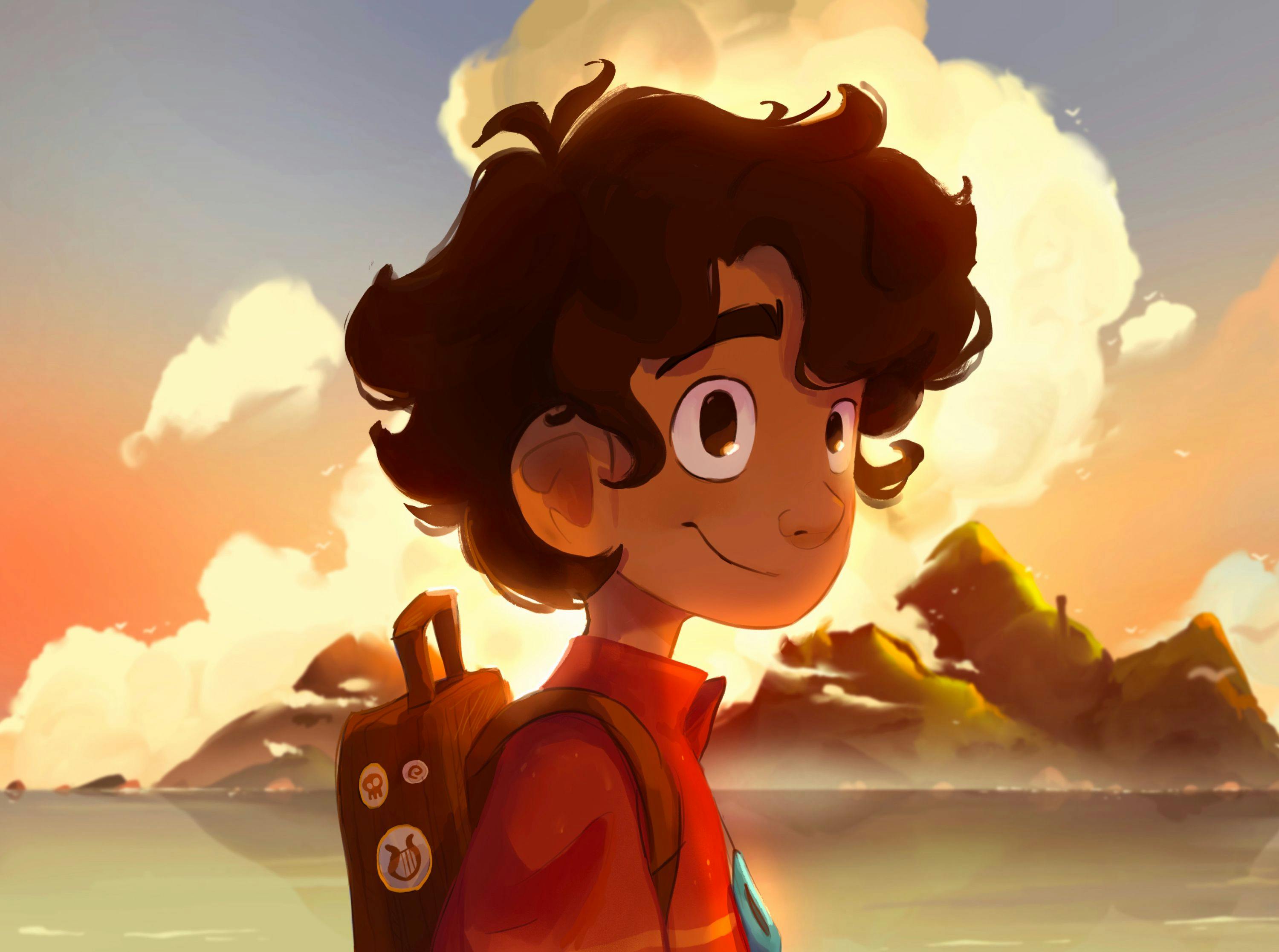 A boy looking toward the future