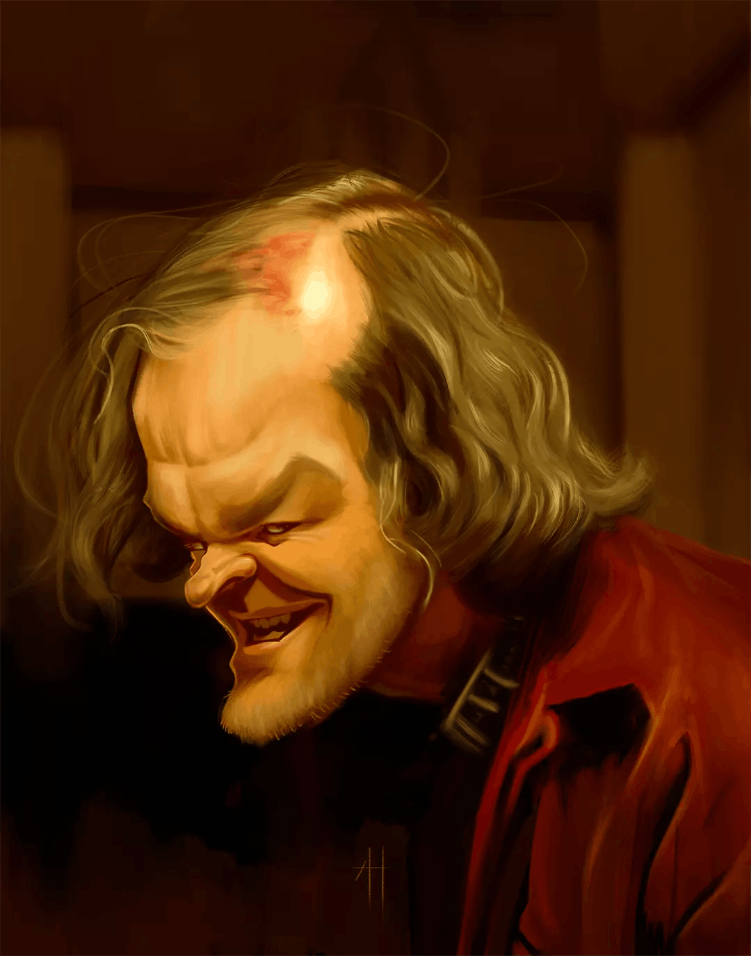 A caricature of Jack Nicholson