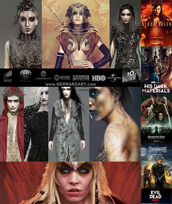 Concept art for movie posters