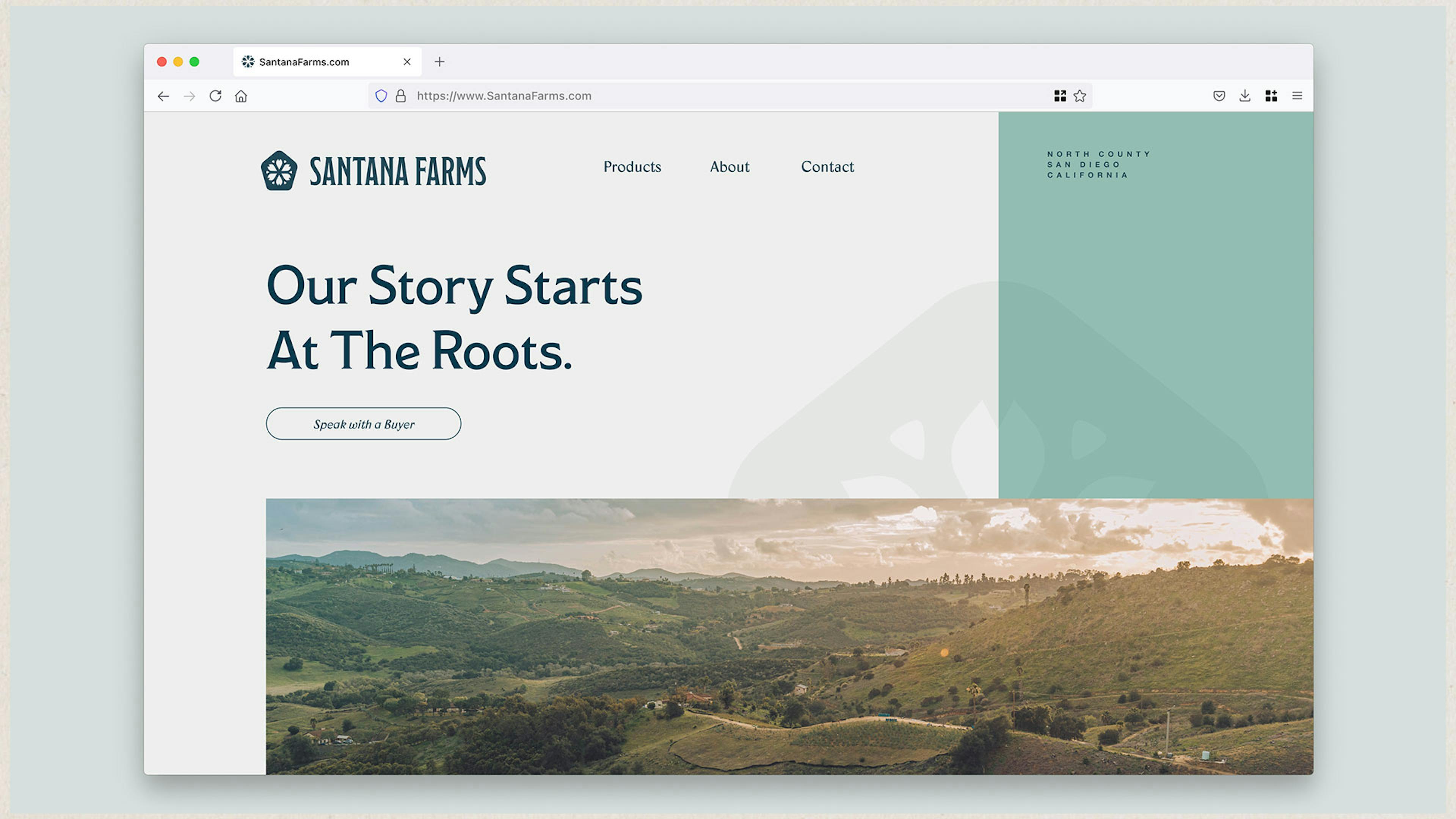 Santana Farms website