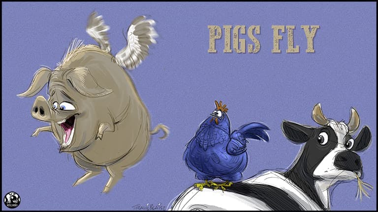 Pigs fly