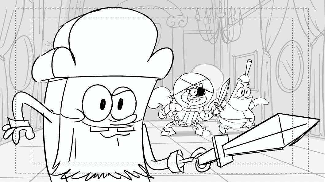 Spongebob storyboard