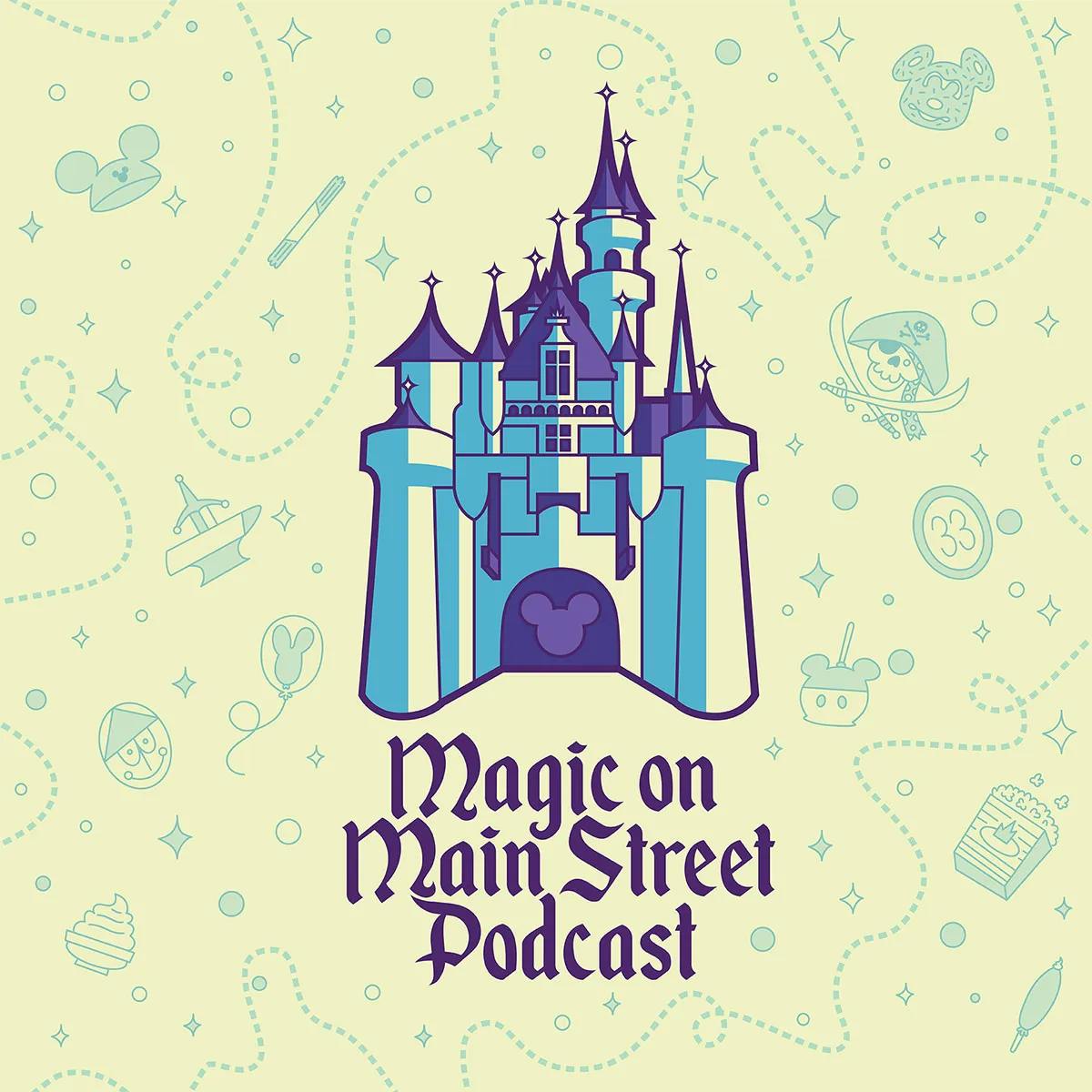 Magic on Main Street Podcast logo on bstyled background