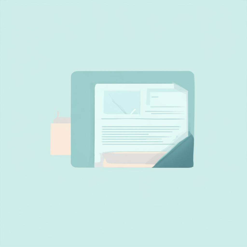 An abstract illustration of a computer screen displaying a webpage, representing digital and online types of business communication in a modern office context.