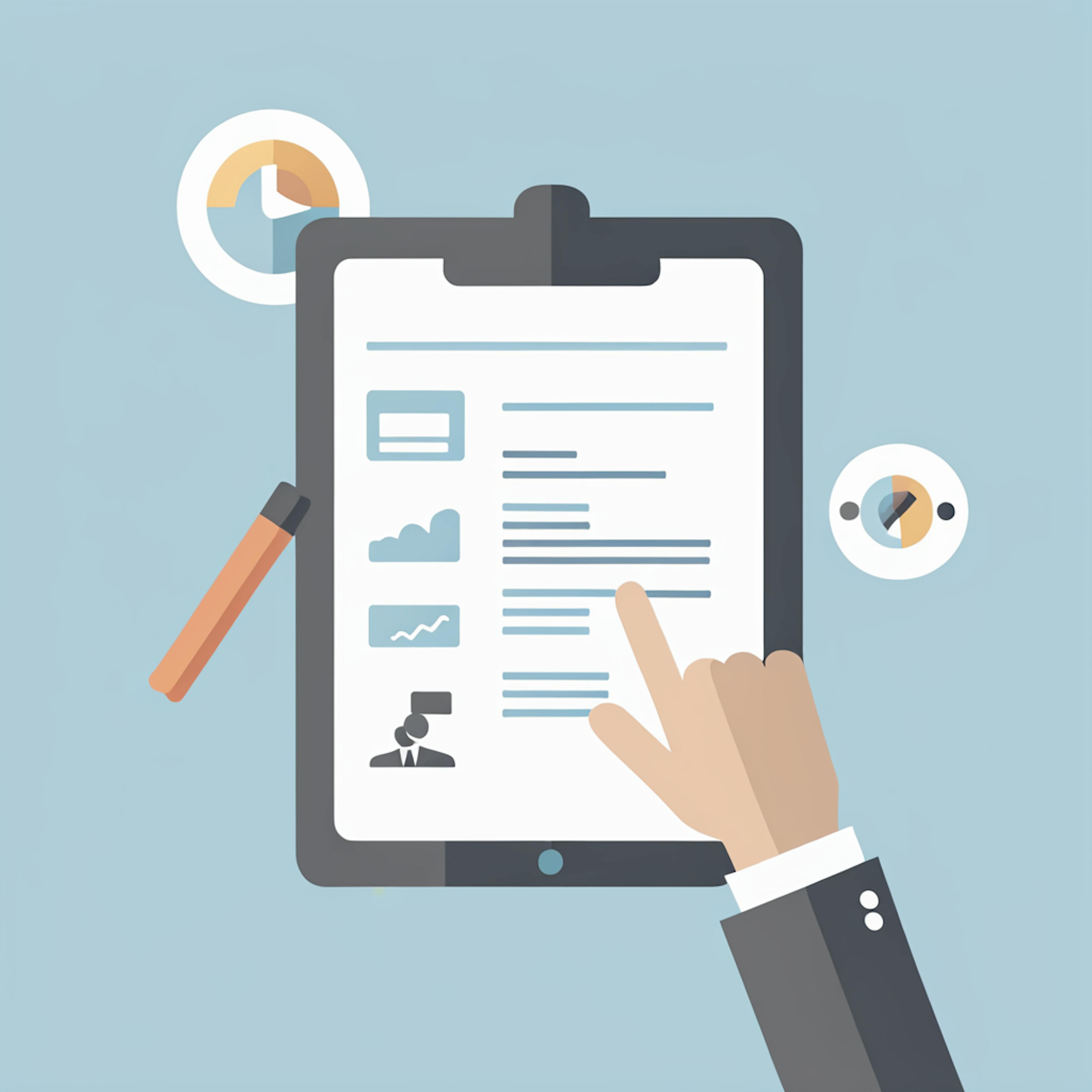 A hand interacting with a tablet displaying data and analytics, symbolizing tracking and optimizing performance at each stage of the "conversion funnel."