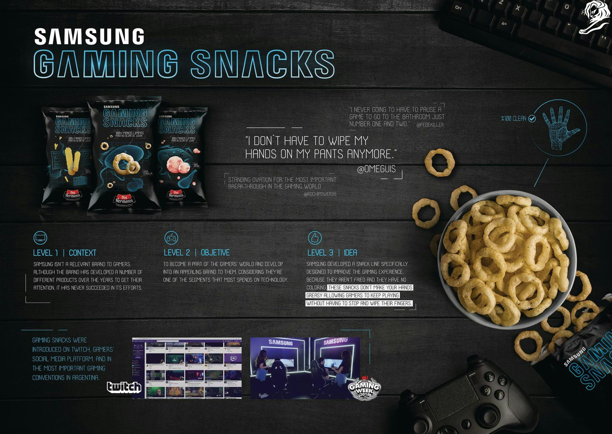 Samsung gaming snacks