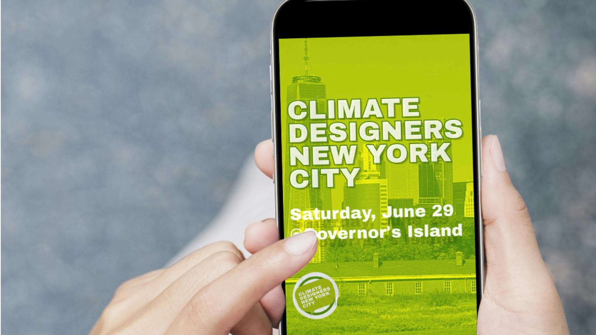 A hand holding a phone