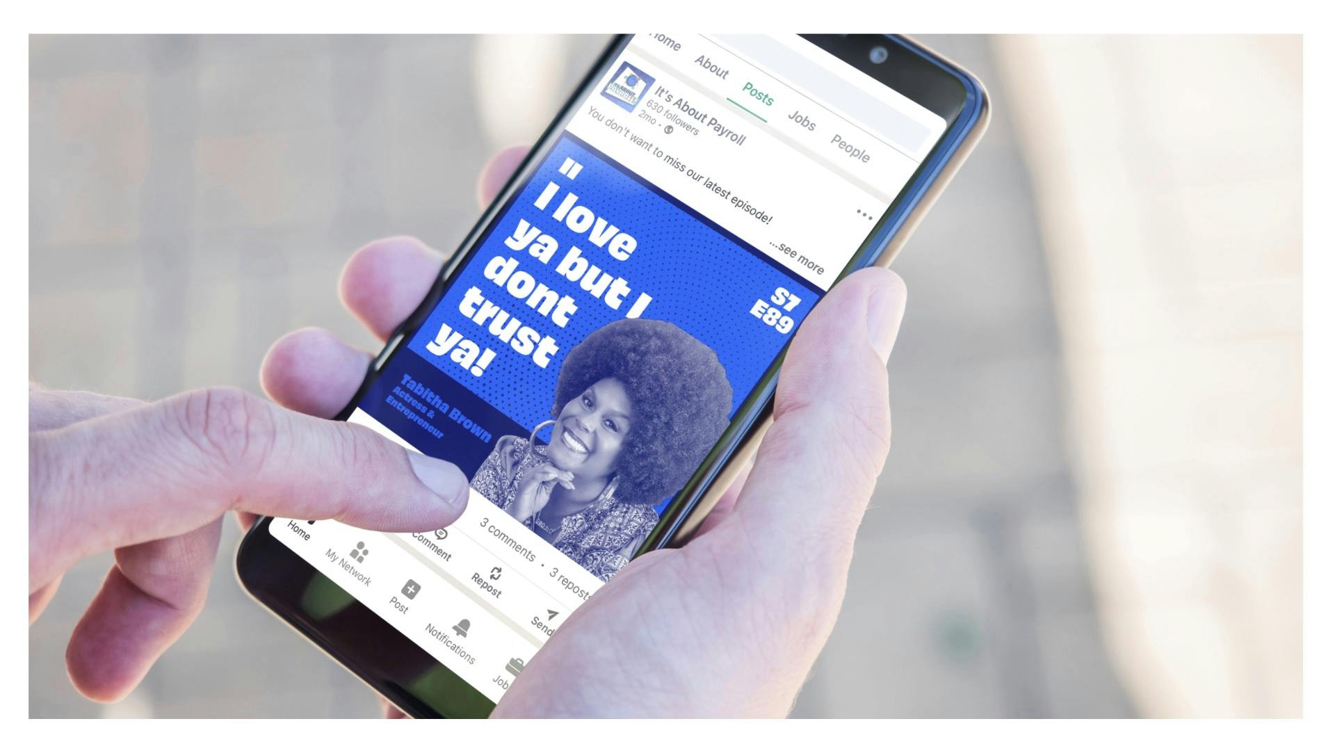 Hands interacting with a cell phone