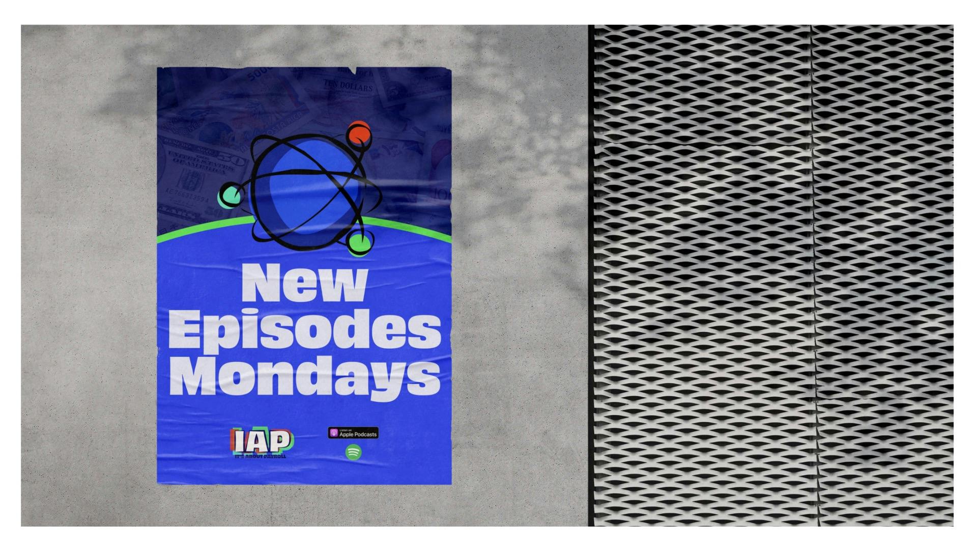 IAP poster on a wall