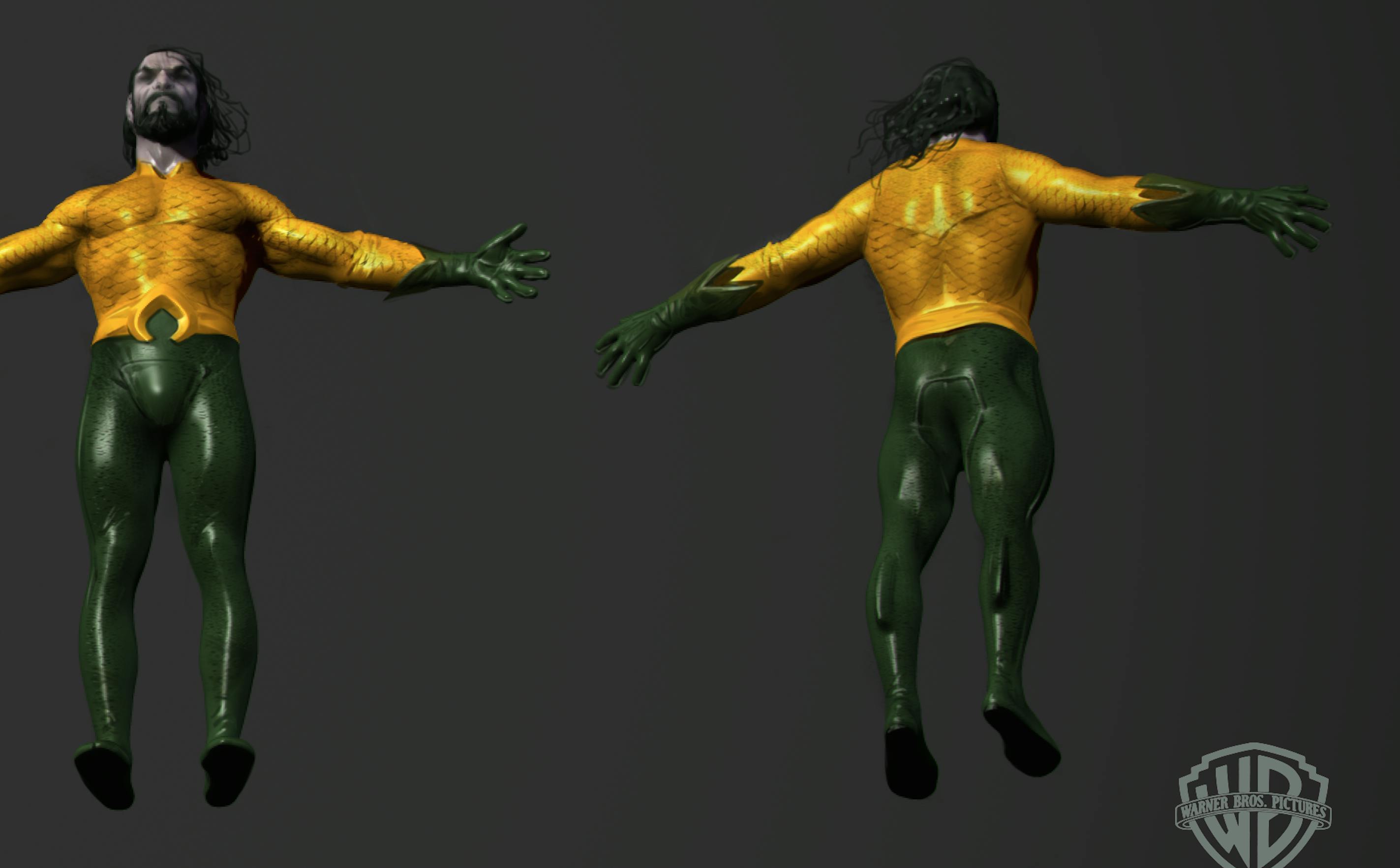 3D render of Aquaman