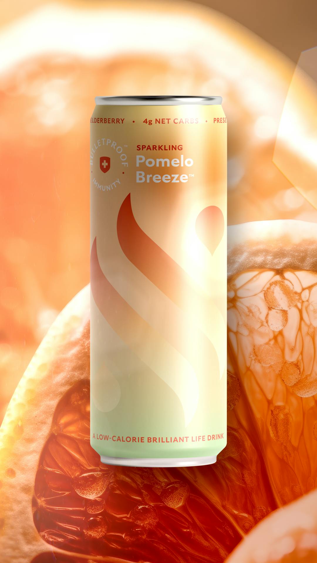 Canned soft drink ad