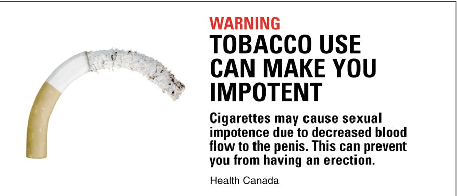 Tobacco warning
