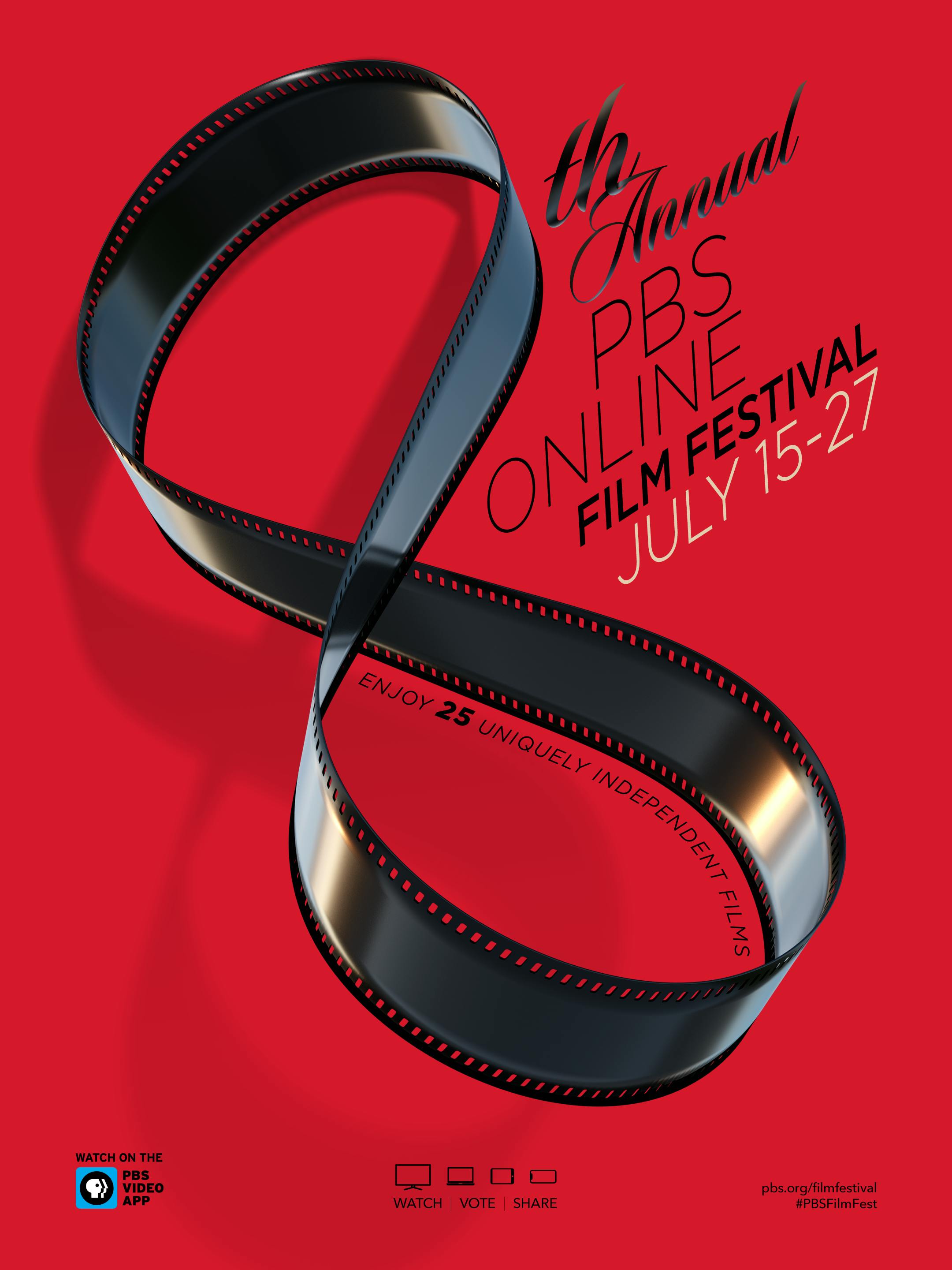Poster for the 8th annual PBS online film festival